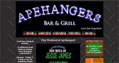 Desktop Screenshot of apehangersbar.com