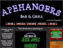 Tablet Screenshot of apehangersbar.com